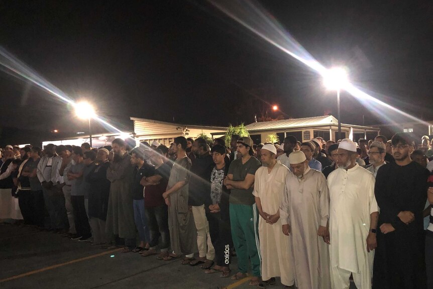 Hundreds of mourners gathered at an Islamic memorial service