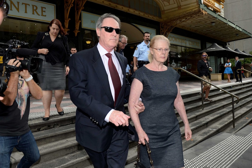 Robert Hughes and wife Robyn Gardiner