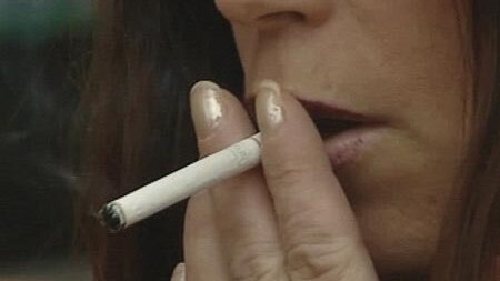 Hard-hitting campaign: Smokers are being warned that nearly all of them suffer lung disease. [File photo]