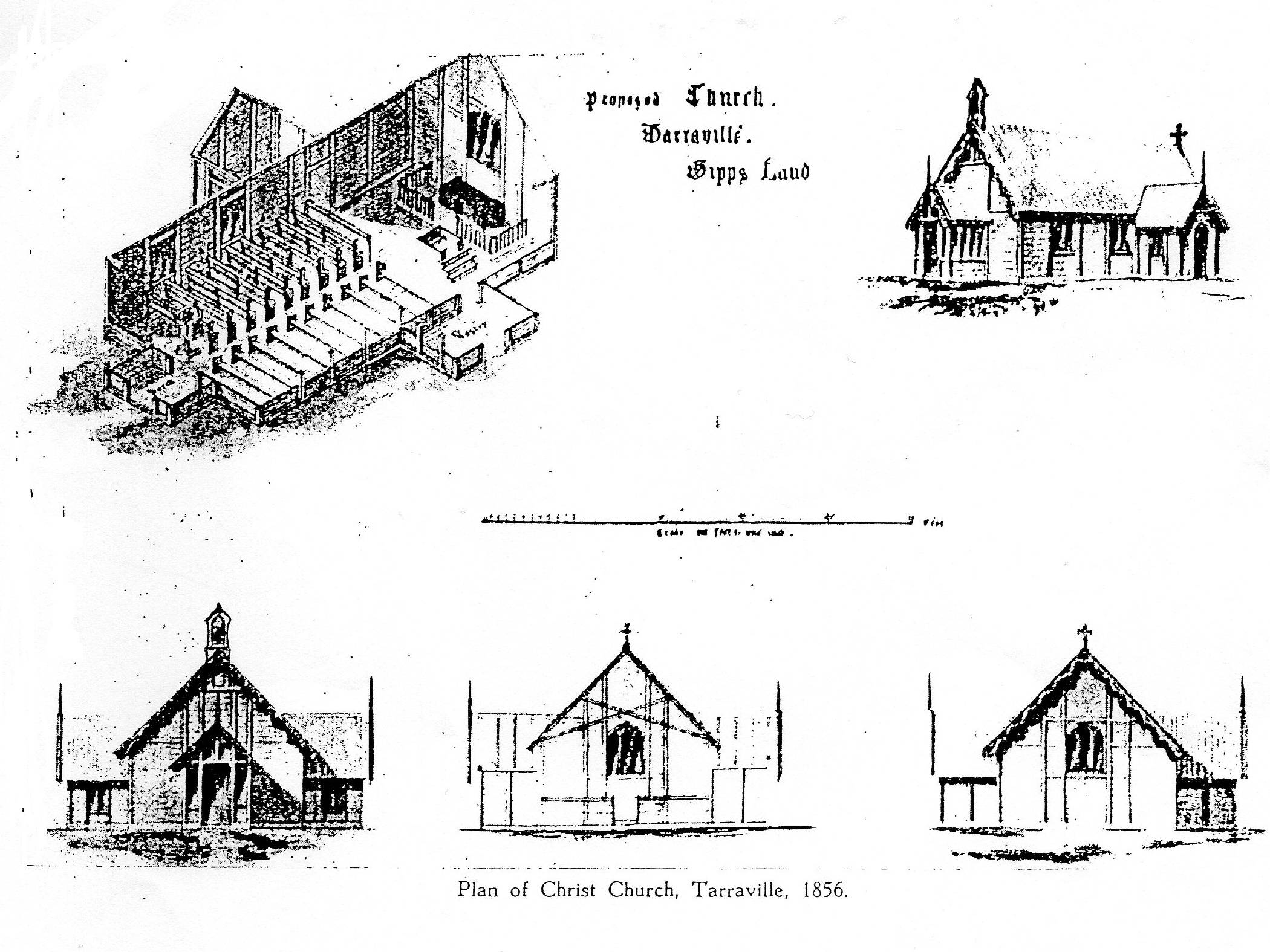 exterior of decorative white church in pasture