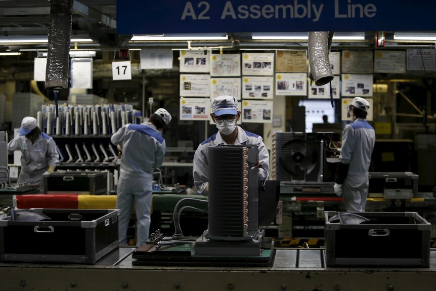 A Daikin Industries production line in Japan