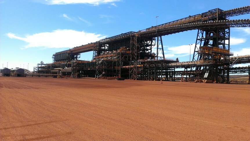 Jimblebar ore processing plant in WA's Pilbara.