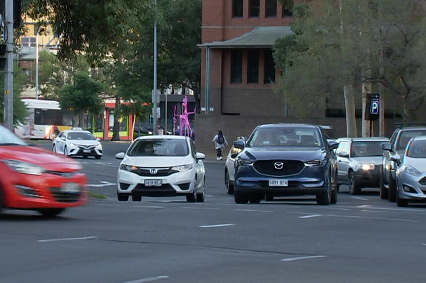 Traffic on a city street