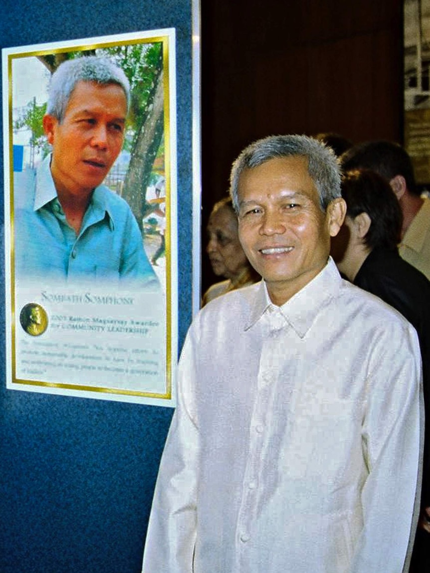 Sombath Somphone in 2005 at an unknown location in the Philippiness.