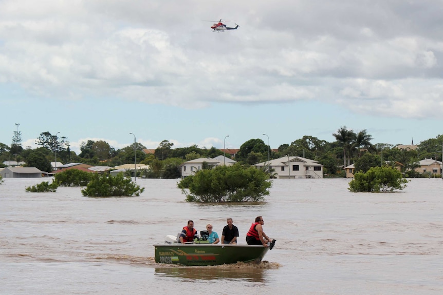 Residents evacuate from Bundaberg North.