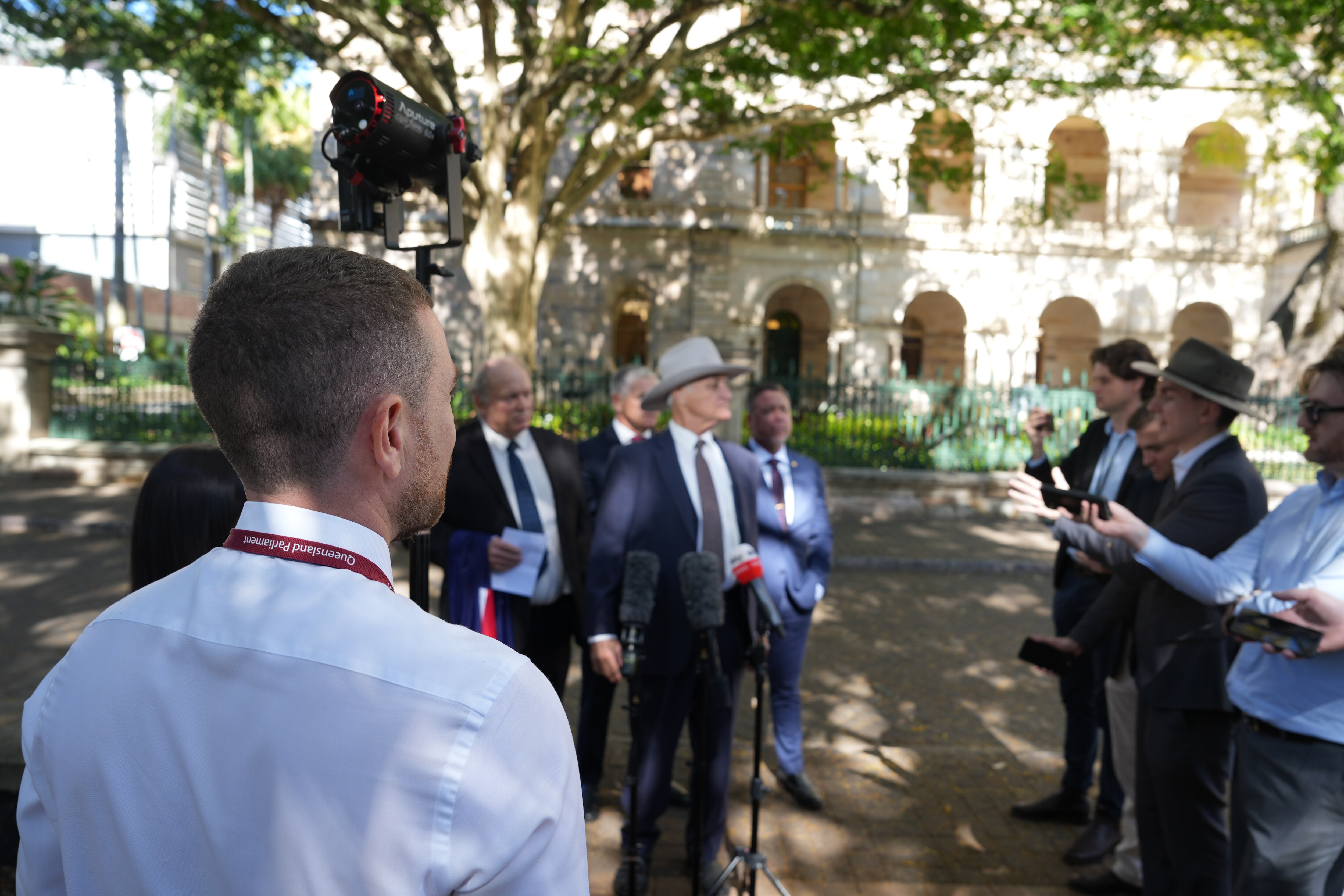 bob katter behind mic