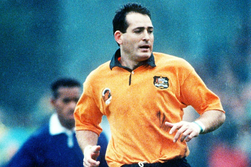 David Campese playing for the Wallabies in the 1991 Rugby World Cup.