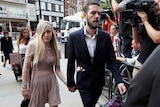 The parents of critically ill baby Charlie Gard, Connie Yates and Chris Gard arrive at the High Court in London.