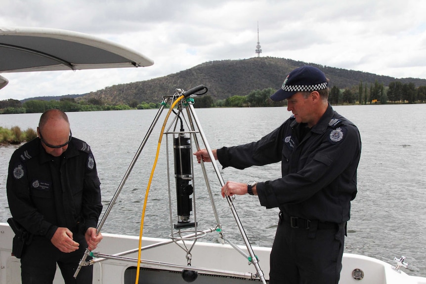 Sonar equipment has changed how police search the lake for suspicious items.