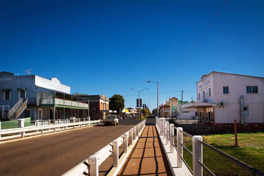 A street in the regional town of Charleville in south-west Queensland.