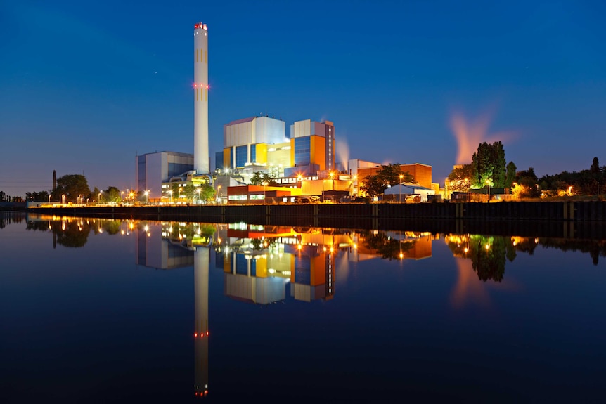 A waste incineration plant in Germany