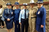 Policewomen at 100 anniversary march