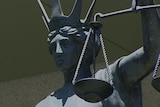 Justice scales close up