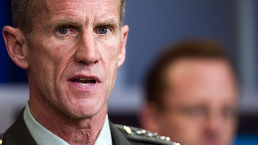 US commander in Afghanistan General Stanley McChrystal