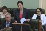 Qld Labor leader Annastacia Palaszczuk in State Parliament.