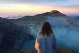 Nicolle White looking out over mountains and a valley before she deleted Instagram from her phone