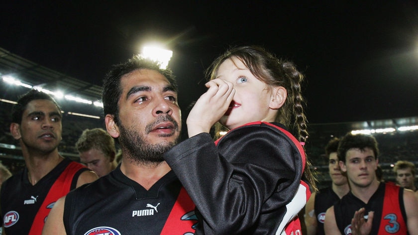 Dean Rioli with daughter