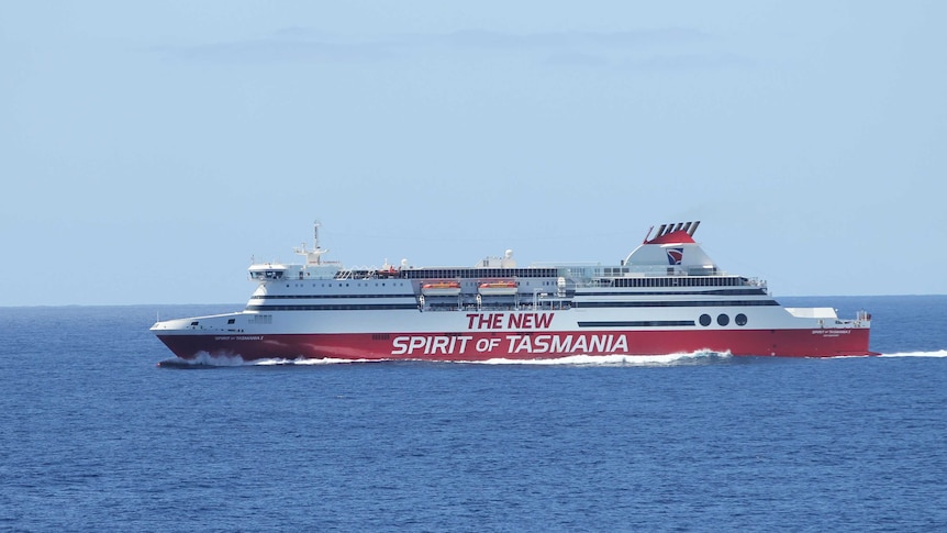 Spirit of Tasmania ferry at sea