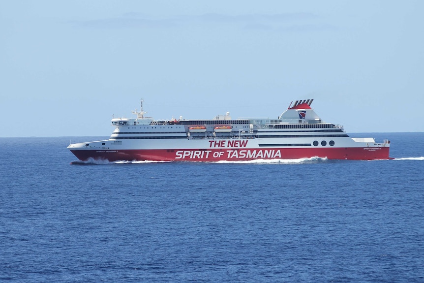 Spirit of Tasmania ferry at sea