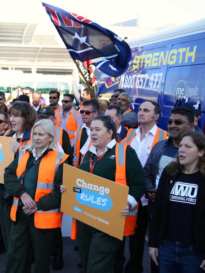 Bus driver strike in Joondalup