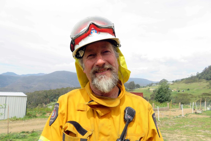 Volunteer firefighter Peter Felmingham