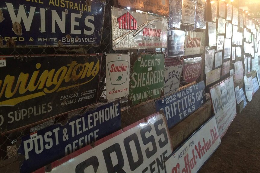 Number plates at Cowra museum sale