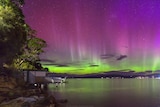 Aurora australis at Howden Tasmania