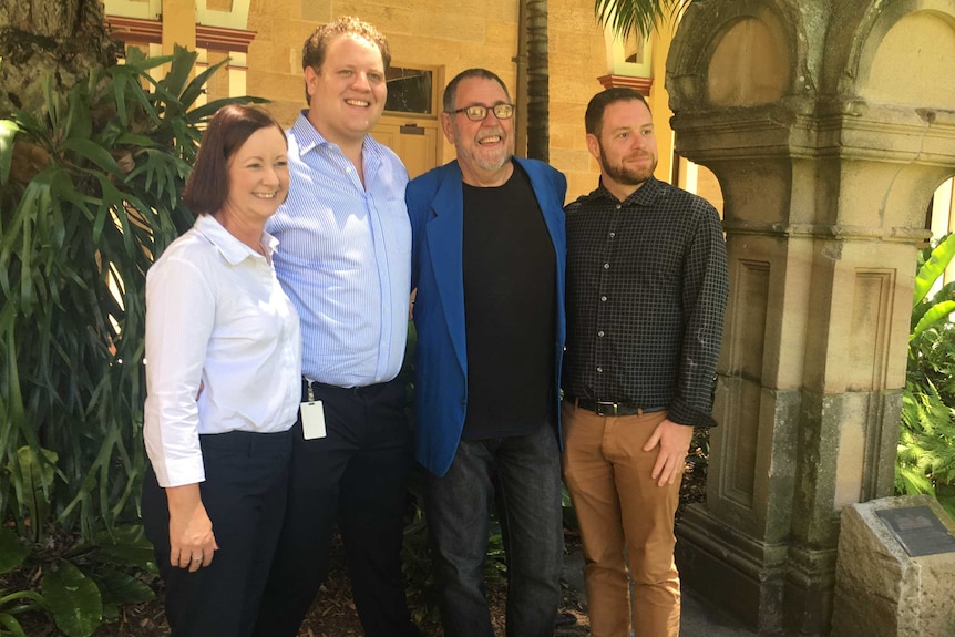 Yvette D'Ath, Emile McPhee, Alan Raabe and Peter Black