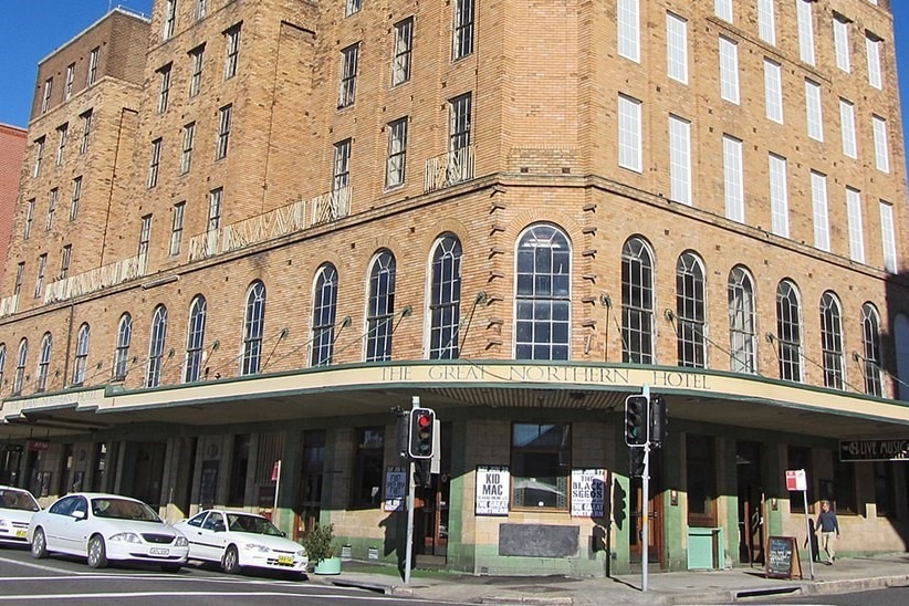 Exterior of a historic pub in Newcastle.