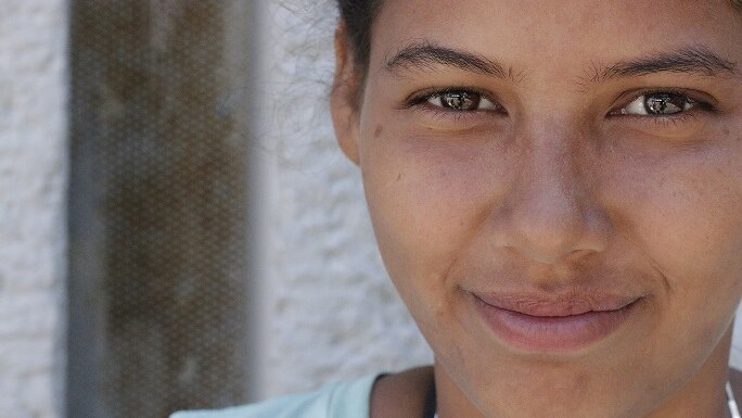 A profile photo of Tatyana, who has travelled thousands of kilometres in search of her American dream.