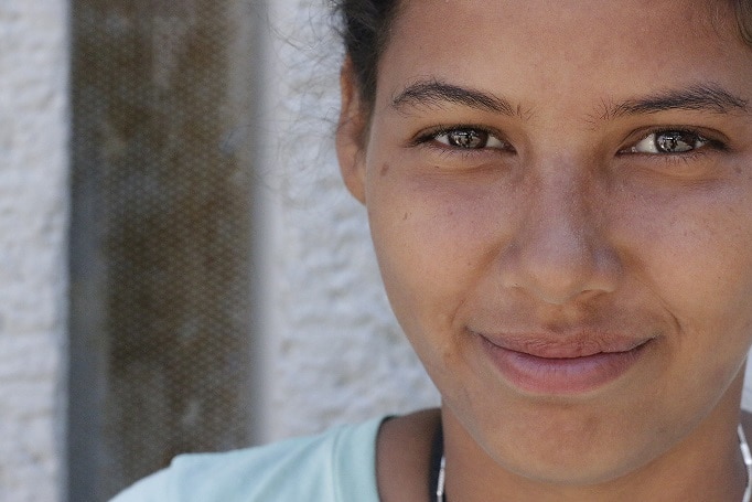 A profile photo of Tatyana, who has travelled thousands of kilometres in search of her American dream.