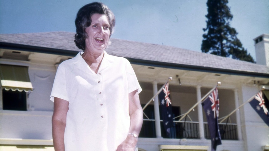 Margaret Whitlam at Kirribilli House in 1975.