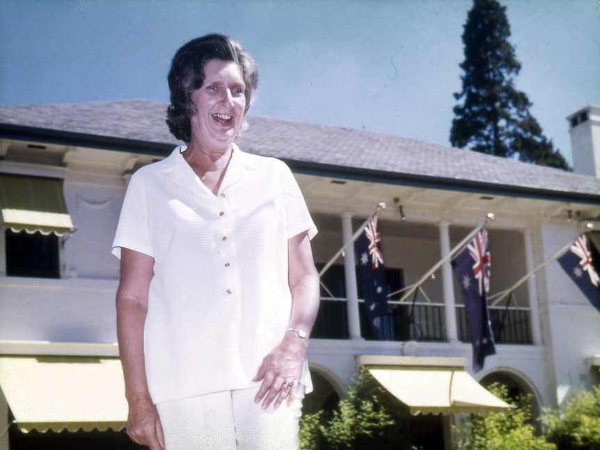 Margaret Whitlam at Kirribilli House in 1975.