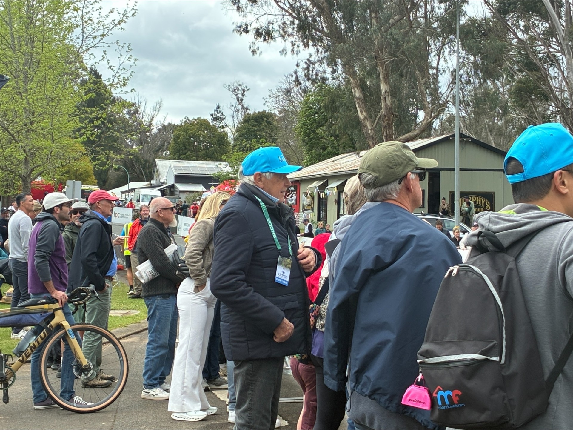 Spectators line the streets in Nannup.