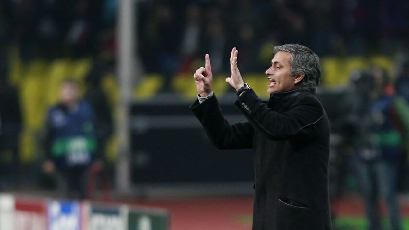 Calling the shots: Jose Mourinho has led Inter to the semi-finals for the first time since 2003l