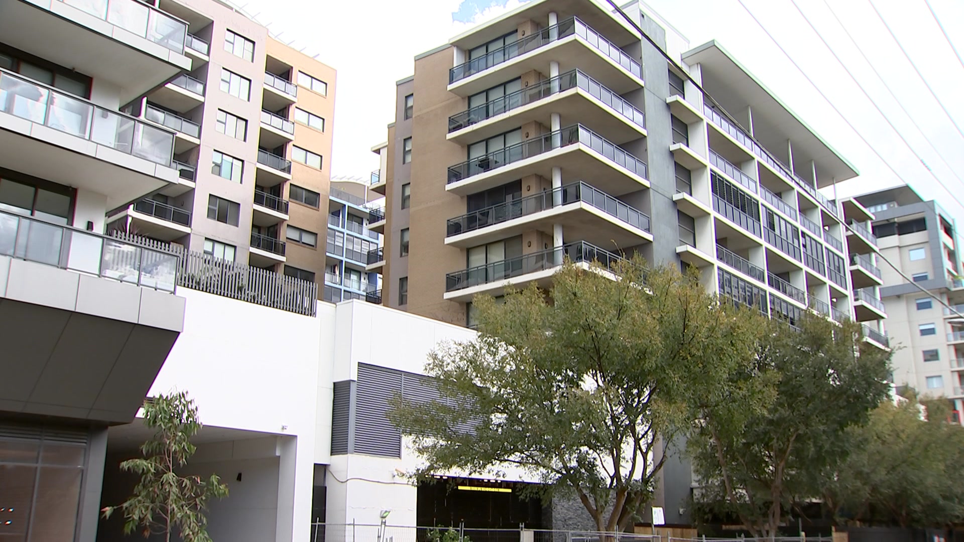a big building with balconies