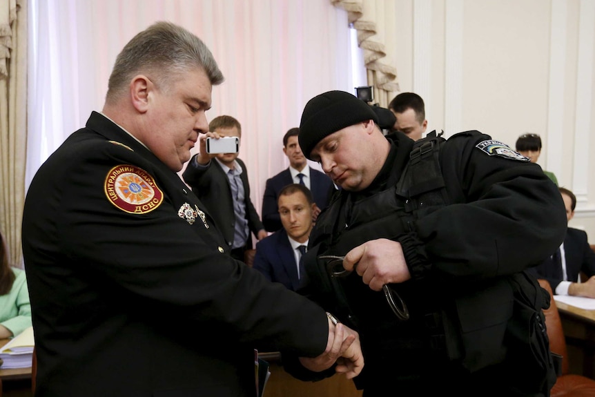 Serhiy Bochkovsky is arrested
