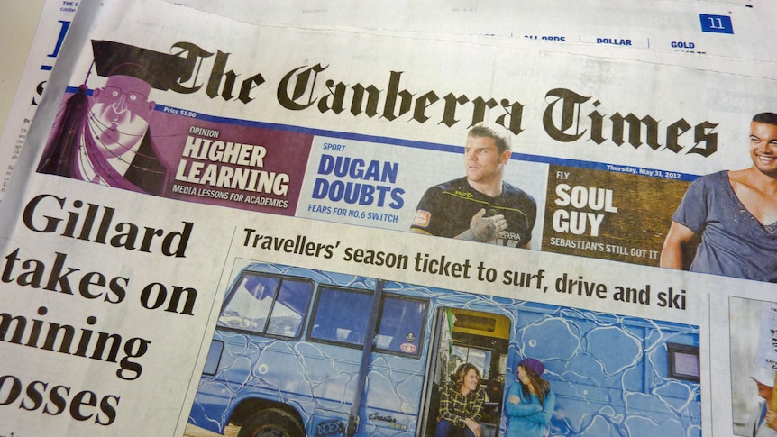 Canberra Times staff have walked off the job.