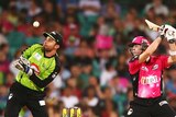 Steven Smith cuts for the Sydney Sixers