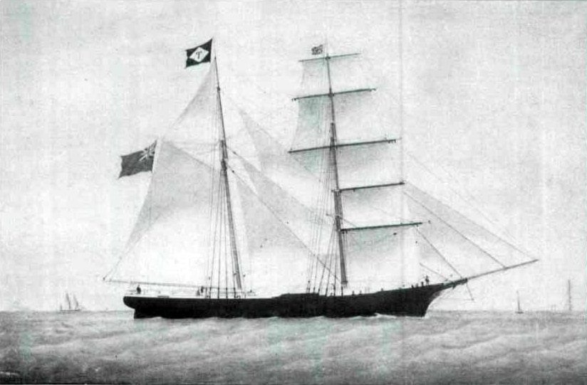 Brigantine ship 1840s