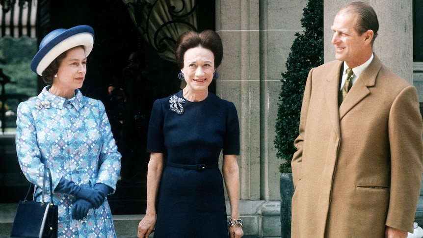 The Queen and Prince Philip meet Wallis Simpson in 1972.