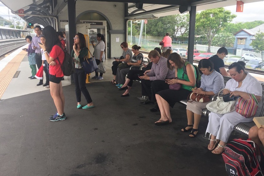 Rail commuters face a long wait for trains at Oxley