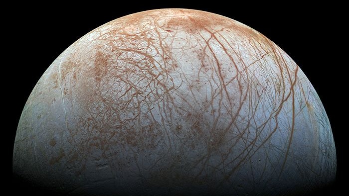 View of Europa, one of Jupiter's moons
