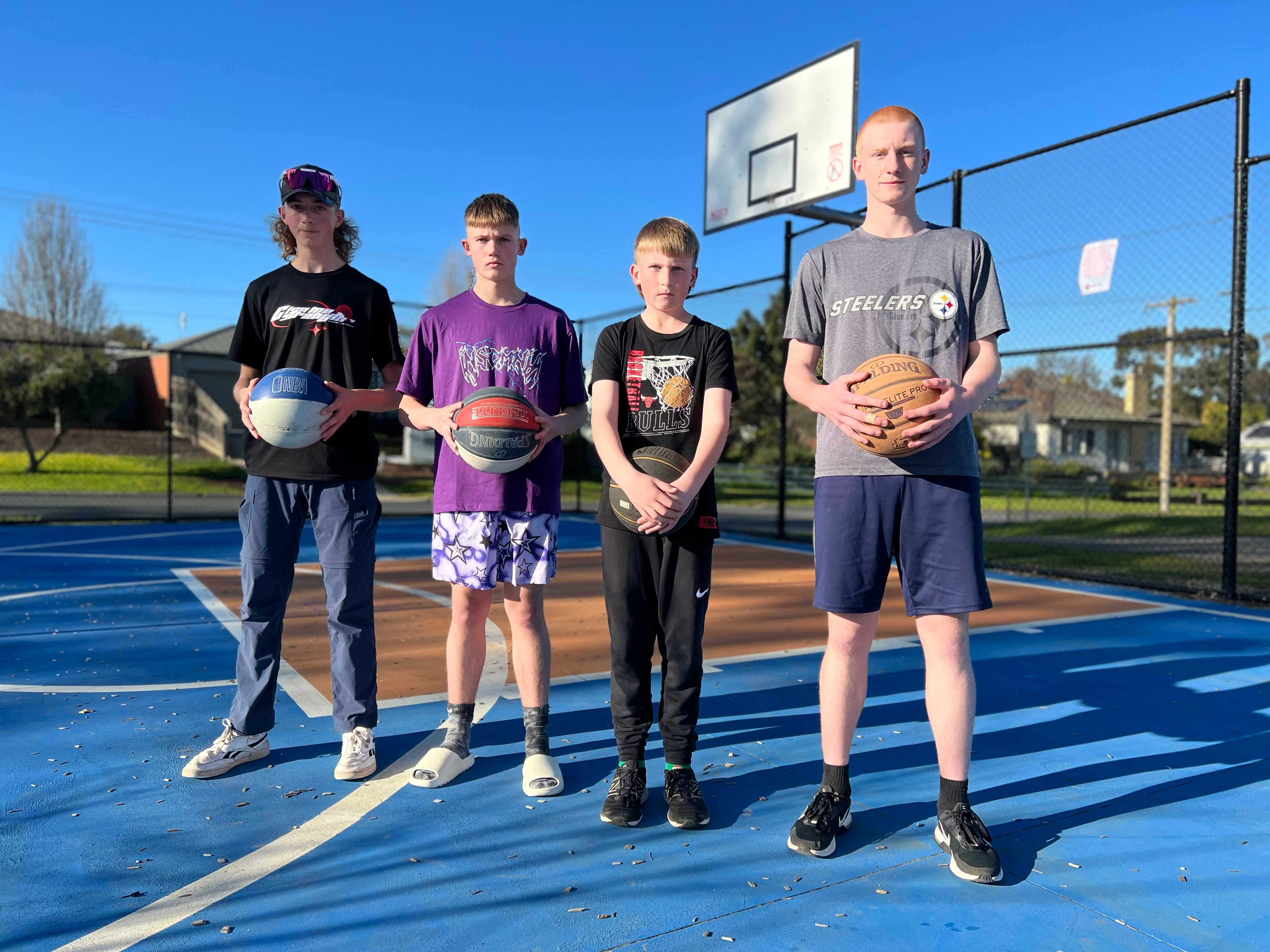 Basketball hoops removed from California Gully park after latenight