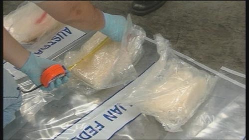 Police say $17m of methamphetamine has been discovered in a speedboat in Sydney.