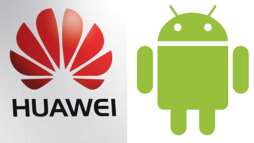A composite of Huawei and Android.