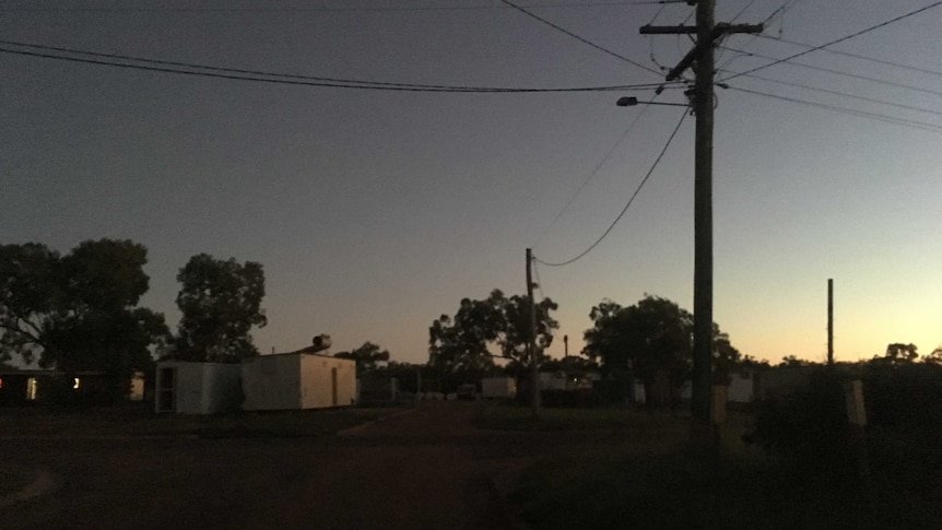 Mornington Island at night time with no working street lights