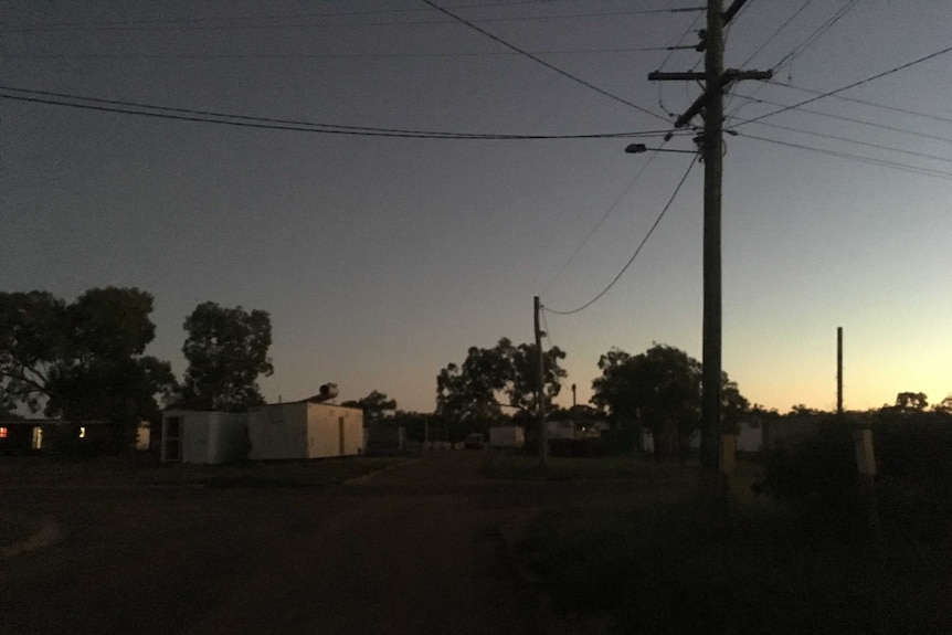 Mornington Island at night time with no working street lights