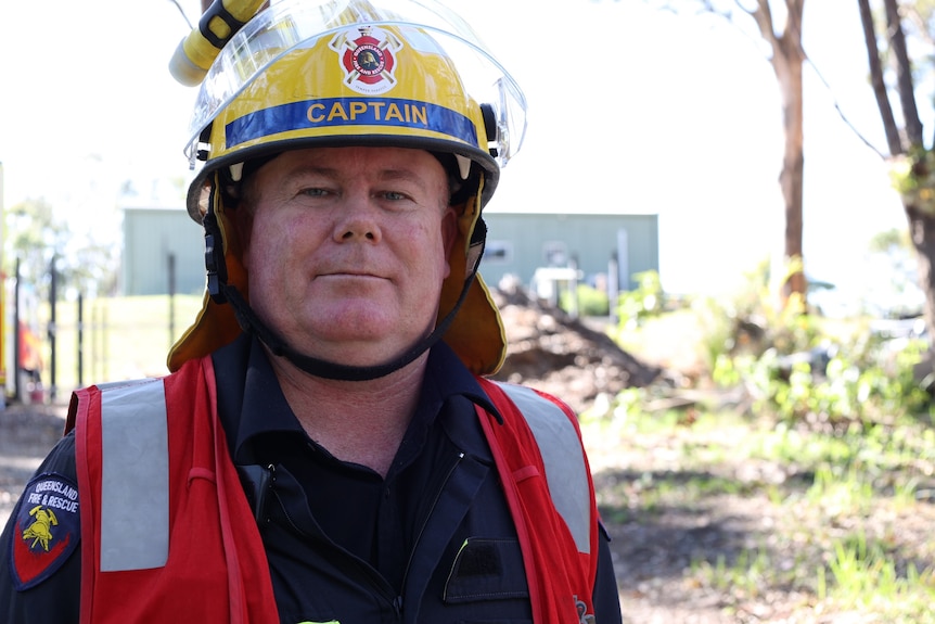 Captain James Croak from Queensland Fire and Emergency Services in the Gold Coast hinterland