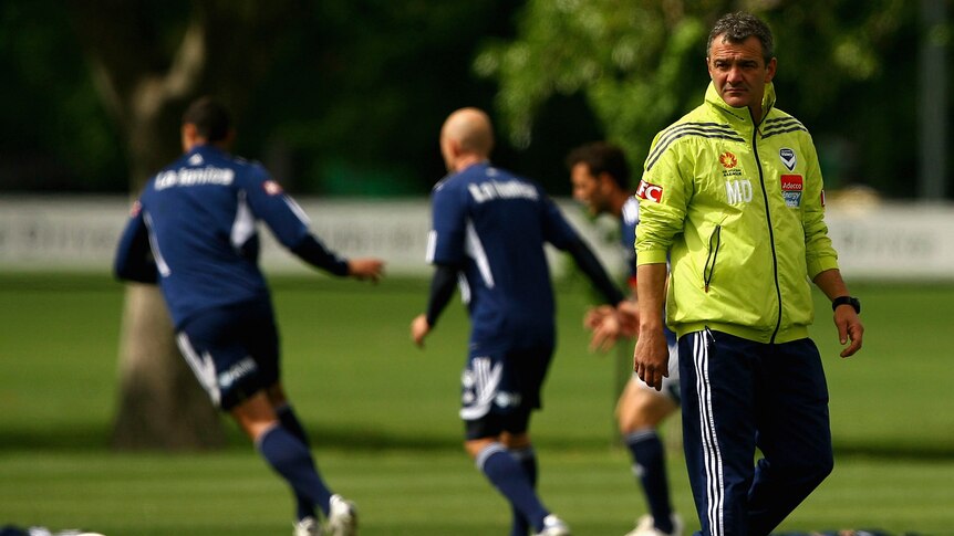 Mehmet Durakovic watches over Melbourne Victory training